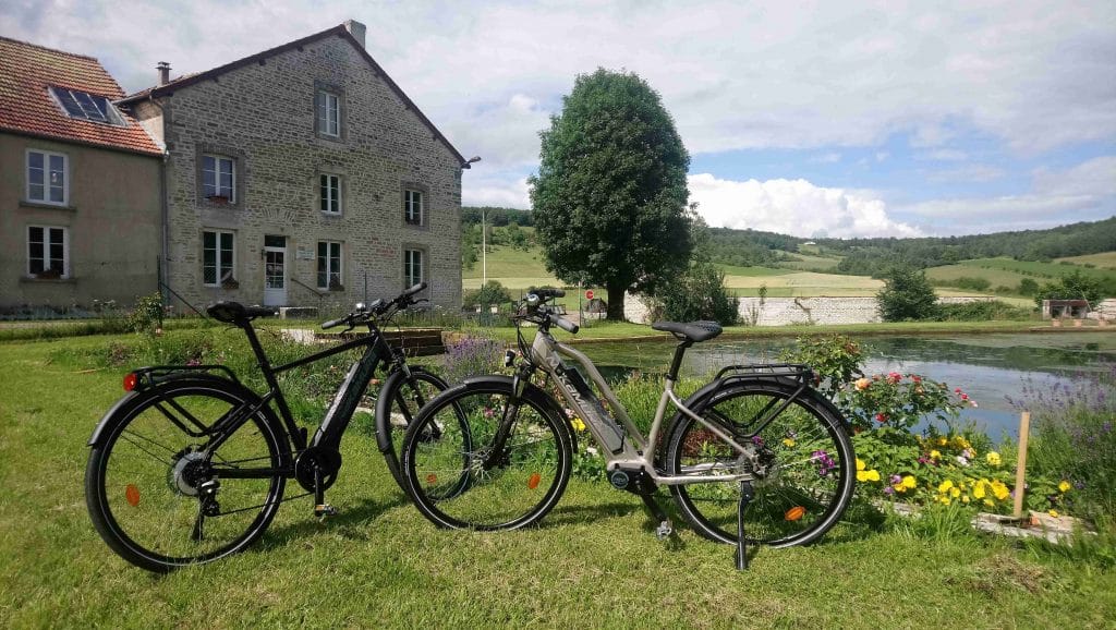 Location de vélo électrique au Moulin de la Fleuristerie